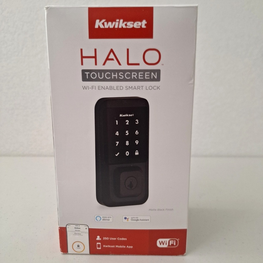 Kwikset Halo Select Smart Wi-Fi Enabled Touchscreen Deadbolt Matte Black